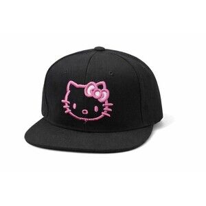 Hello Kitty Black And Hot Pink Y2K Snapback Hat Adjustable